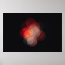 Póster con fotografía efecto bokeh ポスター