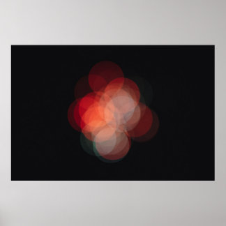 Póster con fotografía efecto bokeh ポスター