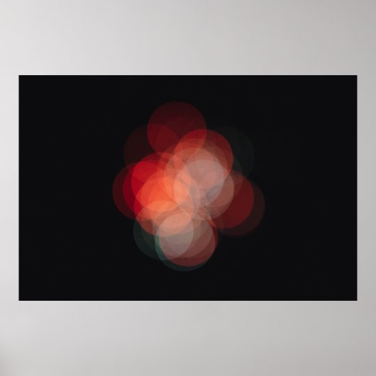 Póster con fotografía efecto bokeh ポスター (正面)