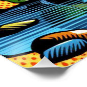 Poster con paisaje de dinosaurios ポスター (コーナー)