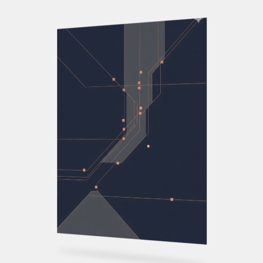 Póster 'Constelación de Código' アクリルサイン (傾斜)