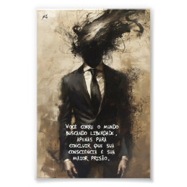 Poster Correntes (Frase III) フォトプリント