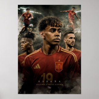 Póster cuadro España: Campeones del mundo ポスター
