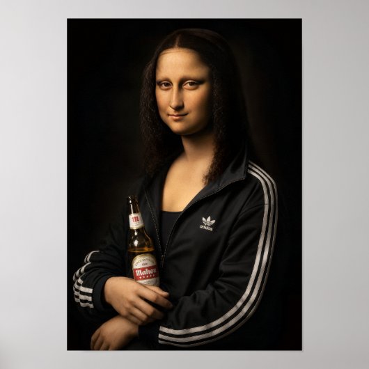 Póster cuadro Mola Lisa Cerveza y Chándal ポスター (正面)