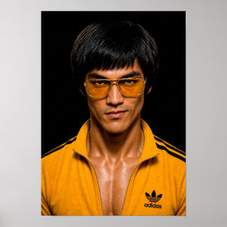 Póster cuadro Retrato Bruce Lee ポスター