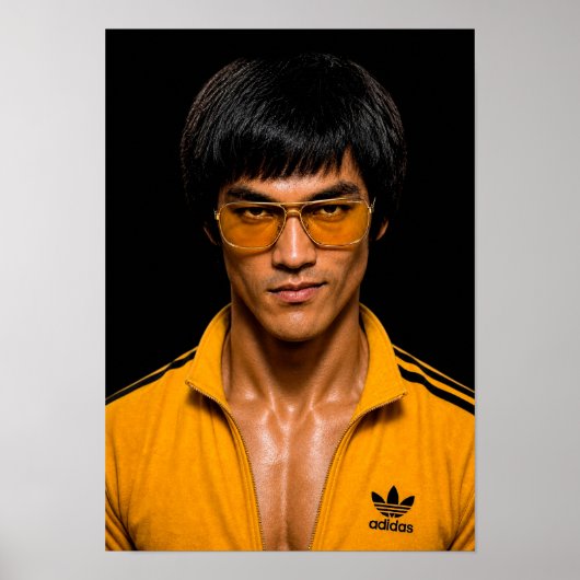 Póster cuadro Retrato Bruce Lee ポスター (正面)