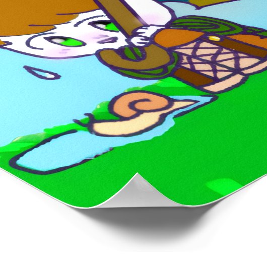 poster, cute original character styoa the rabbit ポスター (角)