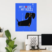 Poster Dachshund dog | Funny & decorative Poster ポスター (ホームオフィス)
