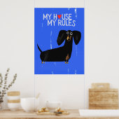 Poster Dachshund dog | Funny & decorative Poster ポスター (キッチン)
