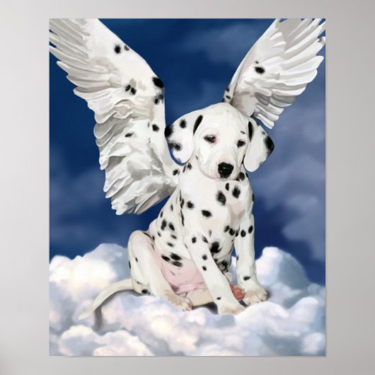 Poster Dalmatian angel puppy 絵画's ポスター (正面)