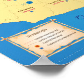 Poster de El Salvador, Departamentos ポスター (角)