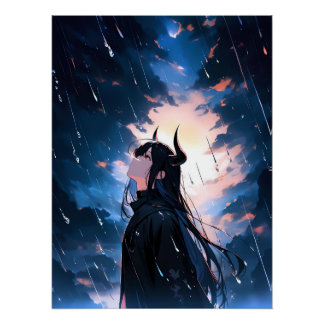 Poster de garota de anime ポスター