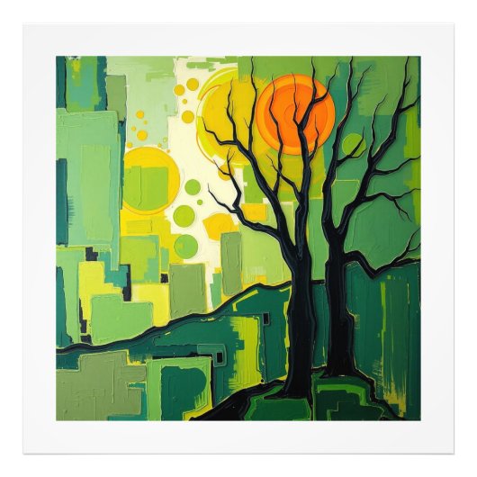 Poster de Paisagem de Primavera フォトプリント (正面)