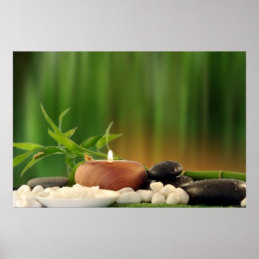Poster de papel con objetos de spa ポスター (正面)