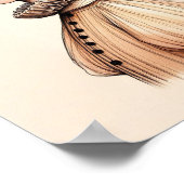 Poster de portrait de jeune fille ポスター (角)