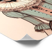 Poster de portrait de jeune fille ポスター (角)