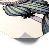 Poster de portrait de jeune fille ポスター (角)