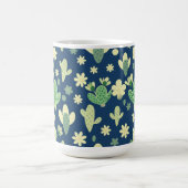 Poster Desert Cactus & Succulent Pattern コーヒーマグカップ (中央)