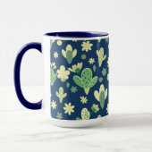 Poster Desert Cactus & Succulent Pattern マグカップ (左)