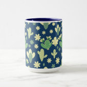 Poster Desert Cactus & Succulent Pattern マグカップ (中央)