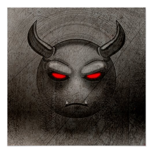 Poster Devilmoji Vintage ポスター (正面)