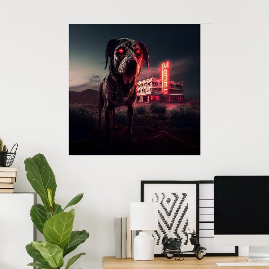 Poster Dog ポスター (ホームオフィス)