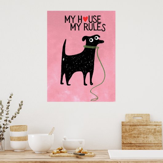 Poster dog | Funny & decorative Poster ポスター (キッチン)
