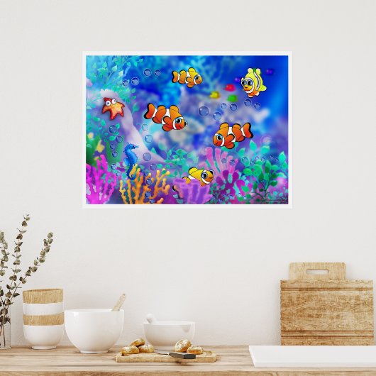 poster_dolnfishB ポスター (キッチン)