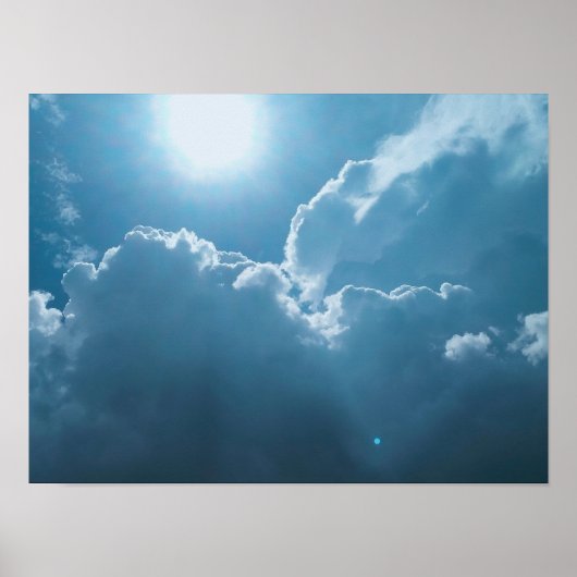 Poster-Dramatic Sunlight Through Clouds ポスター (正面)