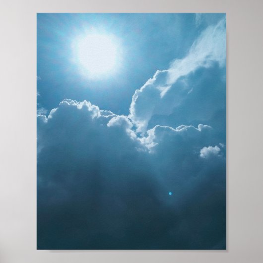 Poster-Dramatic Sunlight Through Clouds ポスター (正面)