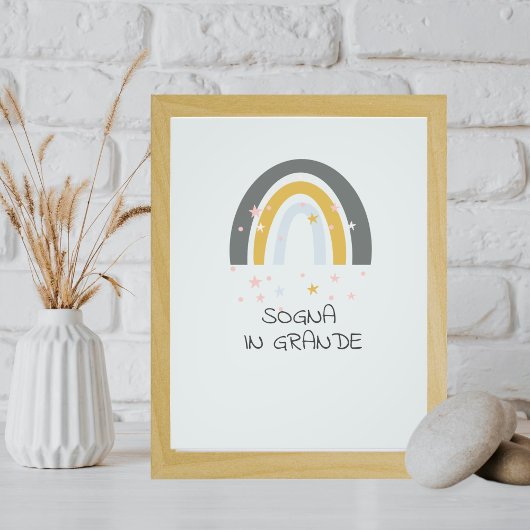 Poster, Dream, Rainbow, Inspiration, Wall decor フォトプリント