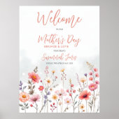 Póster Dreamy Wildflowers Field Mothers Day Event ポスター (正面)