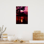 POSTER DSC_9022_sunset at Pease Reserve ポスター (キッチン)