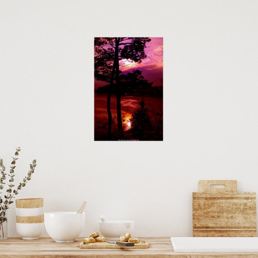 POSTER DSC_9022_sunset at Pease Reserve ポスター (キッチン)