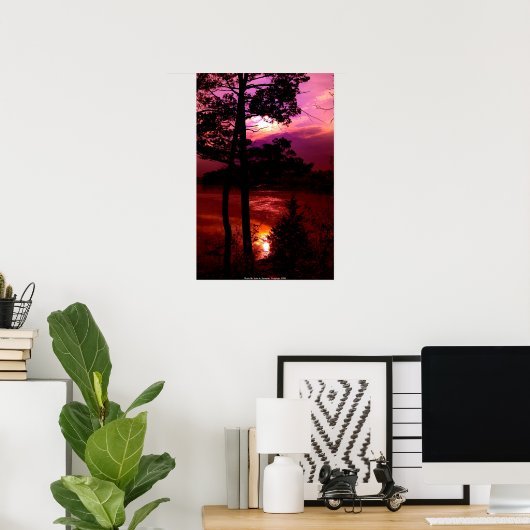 POSTER DSC_9022_sunset at Pease Reserve ポスター (ホームオフィス)