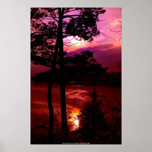 POSTER DSC_9022_sunset at Pease Reserve ポスター (正面)