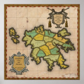 Poster Early Caedellium Map ポスター (正面)