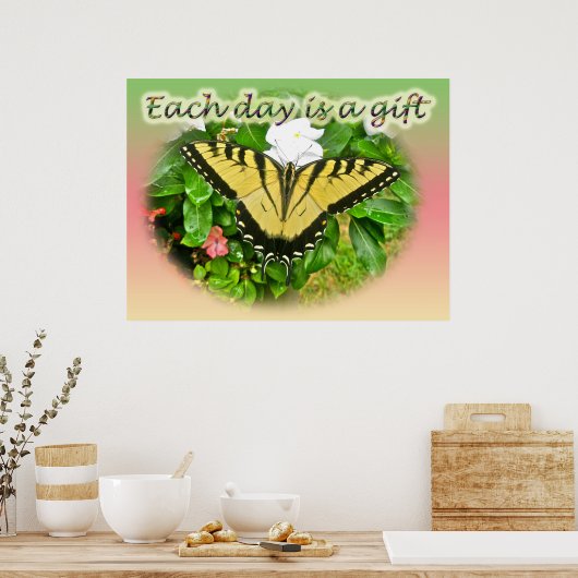 Poster Eastern Tiger Swallowtail Butterfly ポスター (キッチン)