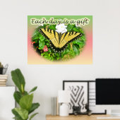 Poster Eastern Tiger Swallowtail Butterfly ポスター (ホームオフィス)