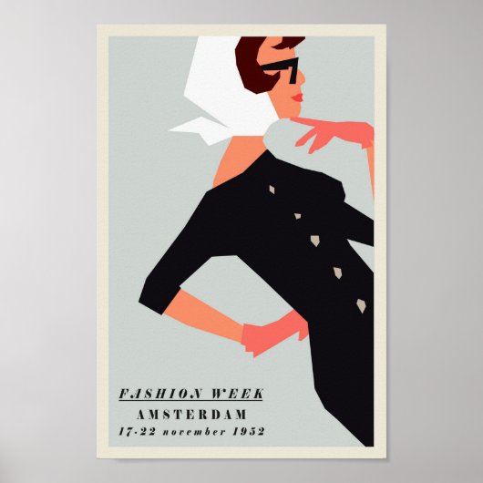 Poster - Fashion Week Amsterdam 1952 ポスター (正面)