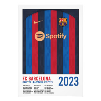 Poster FC Barcelona Campeón de Liga 2023 フォトプリント