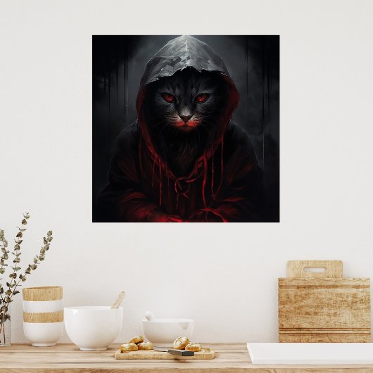 Poster Fearful Feline Encounters ポスター (キッチン)