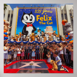 Poster Felix The Cat 105 Anos ポスター