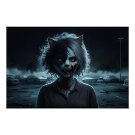 Poster Femme Chat 02 ポスター