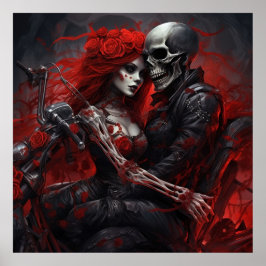 Poster Femme Élégante de la Route ポスター