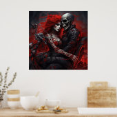 Poster Femme Élégante de la Route ポスター (キッチン)