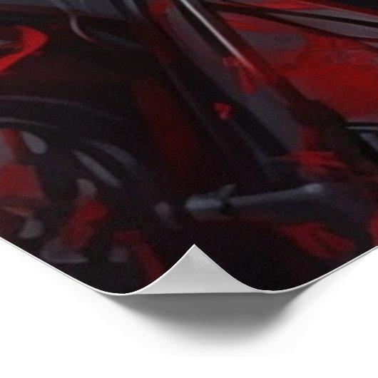 Poster Femme Intrépide à Moto ポスター (角)