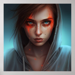 Poster Fille Super-Héros ポスター