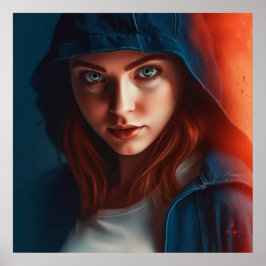 Poster Fille Super-Héros ポスター