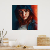 Poster Fille Super-Héros ポスター (キッチン)